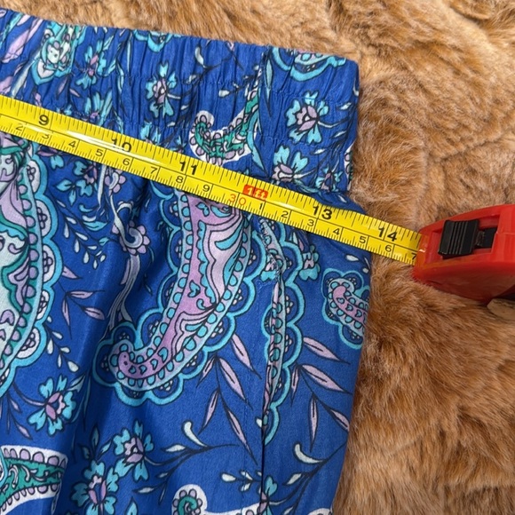 Talbots Paisley Blue and Green Women's Skirt size XS - Picture 7 of 9